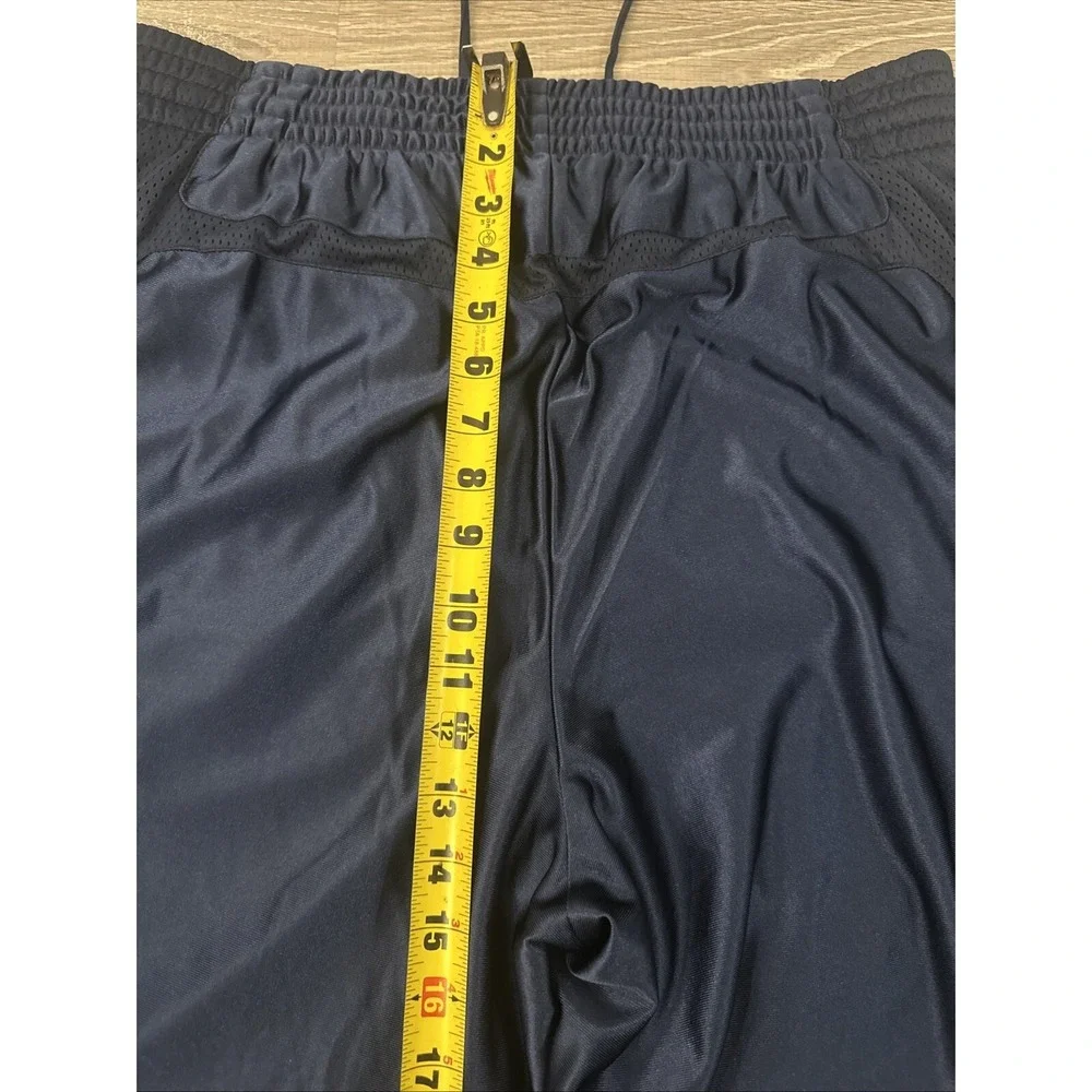 Vintage Nike Satin Track Warm Up Pants XL Navy Blue